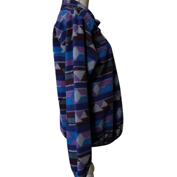PATAGONIA WOMEN’S SYNCHILLA JACKET SIZE MEDIUM PURPLES AND BLUES - Picture 4 of 12